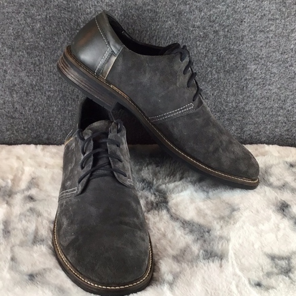 Naot Gray Suede‎ Leather Lace-Up Oxfords Sz 13M